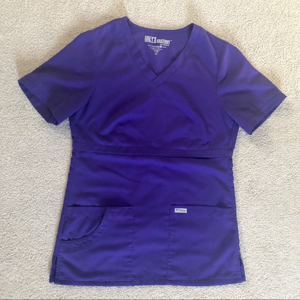 Purple grey’s anatomy scrub top